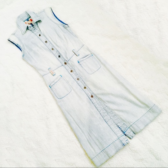 ***VINTAGE ACID WASH GUESS DRESS** - Picture 3 of 5